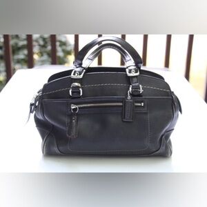 Vintage Coach tassel satchel bag